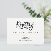 Cartes d'enregistrement - Charme brossé (Debout devant)