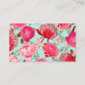 Cartes d'enregistrement des Mariages de fleurs ros (Dos)