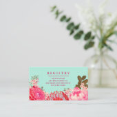 Cartes d'enregistrement des Mariages de fleurs ros (Debout devant)