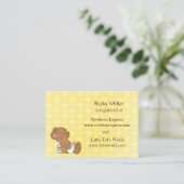 Cartes d'enregistrement du Baby shower d'ours Brow (Debout devant)