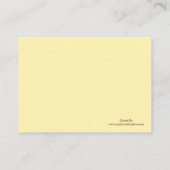 Cartes d'enregistrement du Baby shower d'ours Brow (Dos)