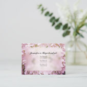 Cartes d'enregistrement du Baby shower Hydrangea (Debout devant)