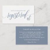 Cartes d'enregistrement Mariage de calligraphie -  (Devant / Derrière)