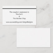 Cartes d'enregistrement Mariage "Scribbles" (Devant / Derrière)