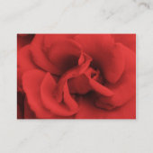 Cartes d'enregistrement Mariages Red Rose Petals (Dos)