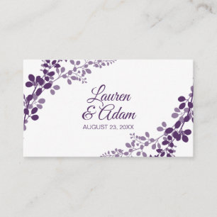 Cartes d'enregistrement mariages - Vignes pourpres