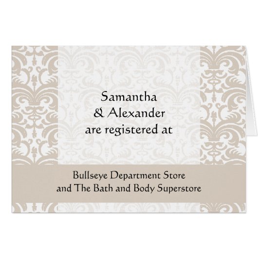 Cartes d'enregistrement, petite insertion (Devant Horizontal)