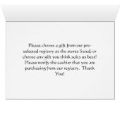 Cartes d'enregistrement, petite insertion (Intérieur Horizontal (Bas))