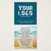 Cartes d'entraîneur de vie (Devant & derrière)