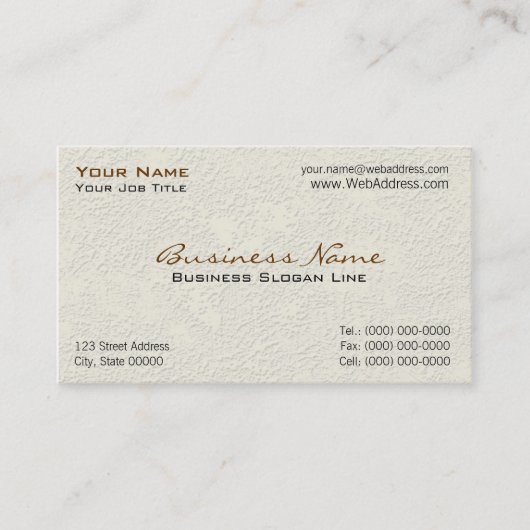 Cartes d'entreprise de construction (Devant)