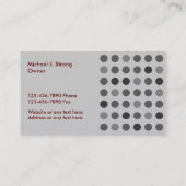 Cartes d'entreprise de construction (Dos)