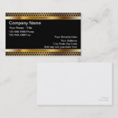 Cartes d'entreprise de construction (Devant / Derrière)