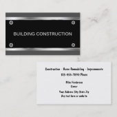 Cartes d'entreprise de construction (Devant / Derrière)