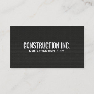 Cartes d'entreprise de construction
