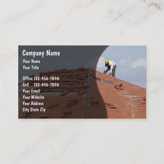 Cartes d'entreprise de construction (Devant)