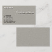 Cartes d'entreprise de construction (Devant / Derrière)
