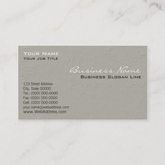 Cartes d'entreprise de construction (Devant)