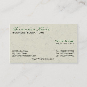 Cartes d'entreprise de construction