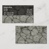 Cartes d'entreprise de construction (Devant / Derrière)