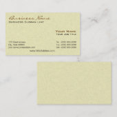 Cartes d'entreprise de construction (Devant / Derrière)