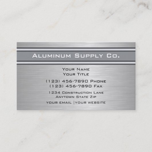 Cartes d'entreprise de construction (Devant)