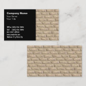 Cartes d'entreprise de construction (Devant / Derrière)