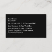 Cartes d'entreprise de construction avec le style (Dos)