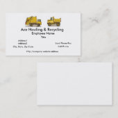 Cartes d'entreprise de construction de camion à (Devant / Derrière)