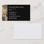 Cartes d'entreprise de construction de granit (Devant / Derrière)