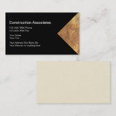 Cartes d'entreprise de construction de granit (Devant / Derrière)