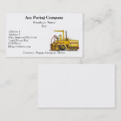 Cartes d'entreprise de construction de machine de (Devant / Derrière)