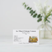 Cartes d'entreprise de construction de machine de (Debout devant)