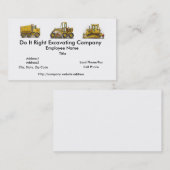 Cartes d'entreprise de construction de mélangeur (Devant / Derrière)