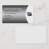 Cartes d'entreprise de location de construction (Devant / Derrière)