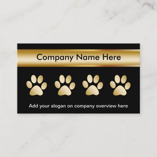 Cartes d'entreprise de services d'animal familier (Devant)