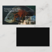 Cartes d'entreprise de services d'aquarium (Devant / Derrière)