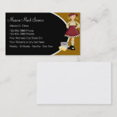 Cartes d'entreprise de services de domestique (Devant / Derrière)