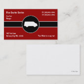 Cartes d'entreprise de services de messager (Devant / Derrière)