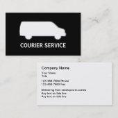 Cartes d'entreprise de services de messager (Devant / Derrière)