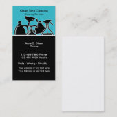 Cartes d'entreprise de services de nettoyage (Devant / Derrière)