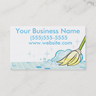 Cartes d'entreprise de services de nettoyage