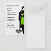 Cartes d'entreprise de services de nettoyage (Devant / Derrière)