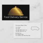 Cartes d'entreprise de services de nourriture (Devant / Derrière)