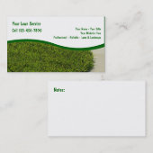 Cartes d'entreprise de services de pelouse (Devant / Derrière)