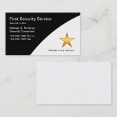 Cartes d'entreprise de services de sécurité (Devant / Derrière)