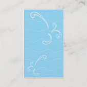 Cartes d'entreprise de services de soin de piscine (Dos)