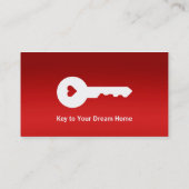 Cartes d'entreprise immobilière (Dos)