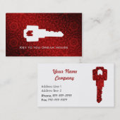 Cartes d'entreprise immobilière (Devant / Derrière)