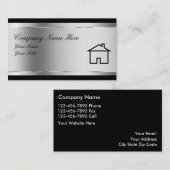 Cartes d'entreprise immobilière (Devant / Derrière)