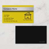 Cartes d'entreprise immobilière (Devant / Derrière)